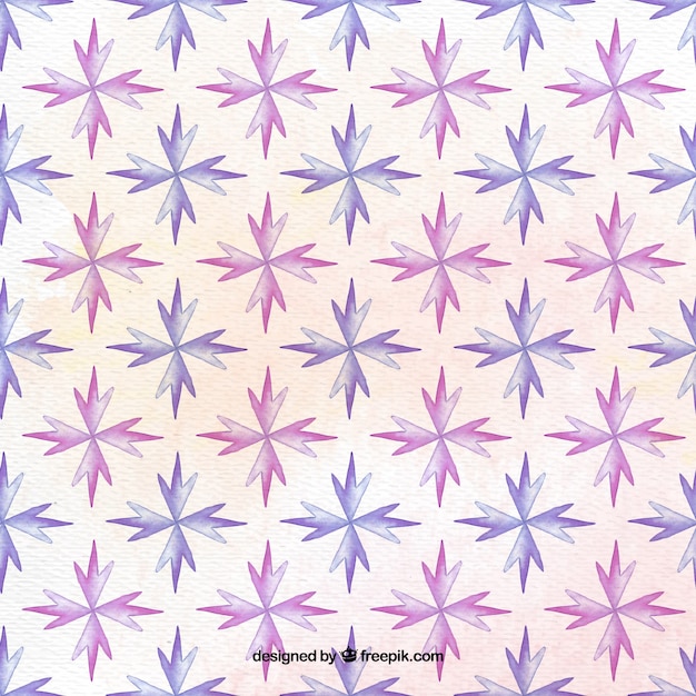 Free vector watercolor star pattern