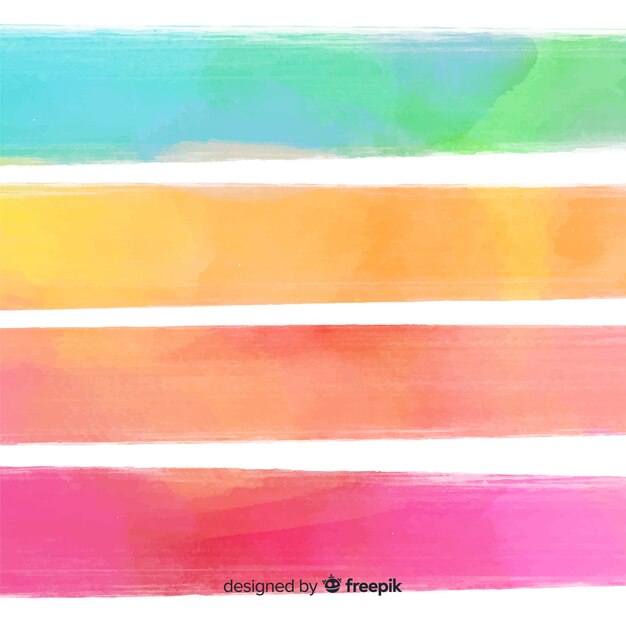 Watercolor stripes background