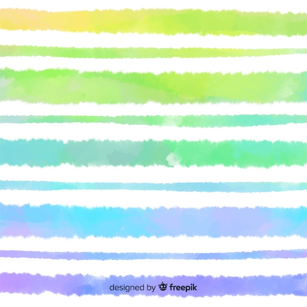 Free vector watercolor stripes background