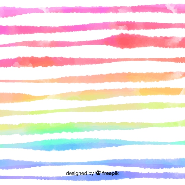 Free vector watercolor stripes background