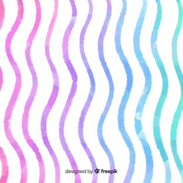 Watercolor stripes background