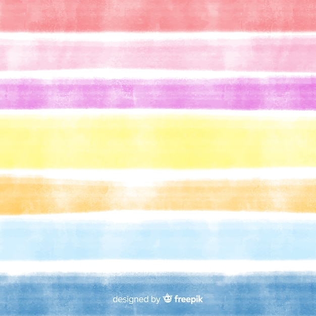 Watercolor stripes background