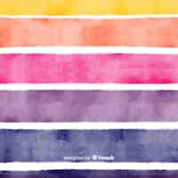 Free vector watercolor stripes background