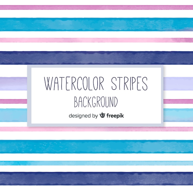 Free vector watercolor stripes background