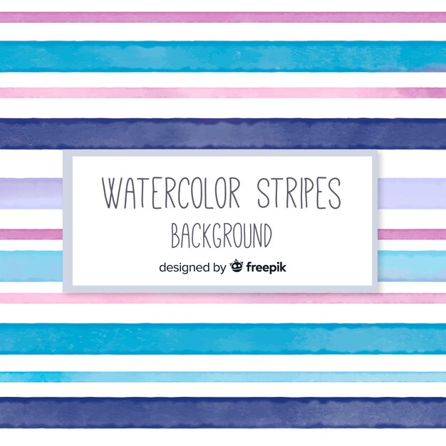 Watercolor stripes background