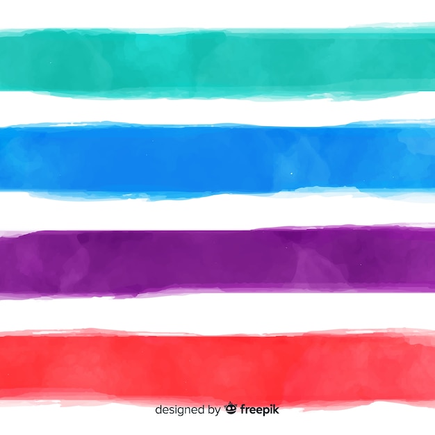 Watercolor stripes background