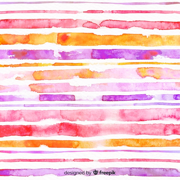 Watercolor stripes background