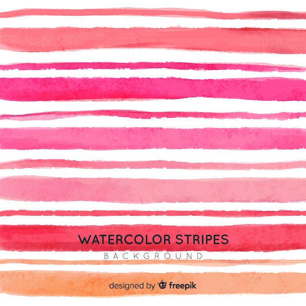 Watercolor stripes background