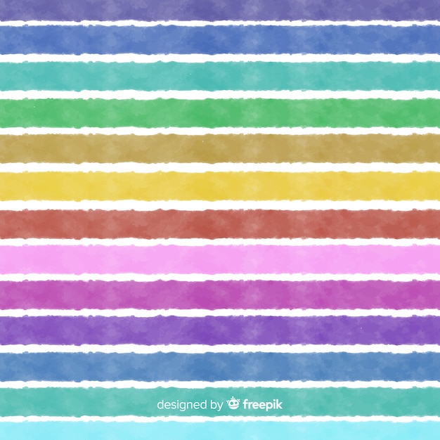 Watercolor stripes background