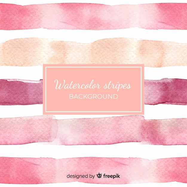 Watercolor stripes background