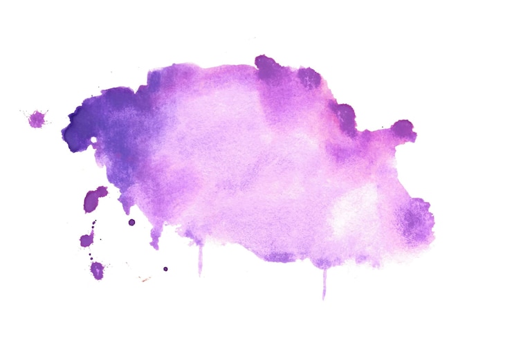 Free Vector watercolor style purple tone stain texture backdrop design