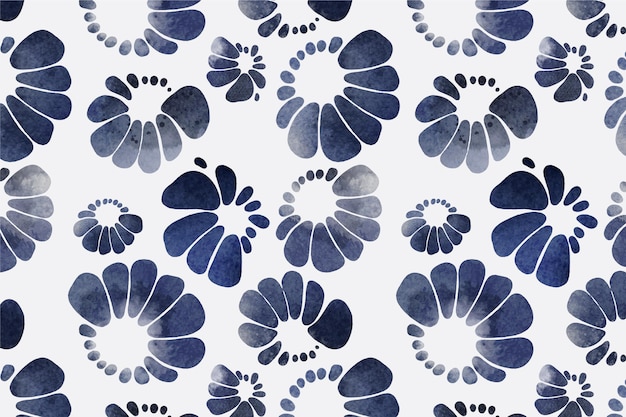 Free vector watercolor style shibori pattern
