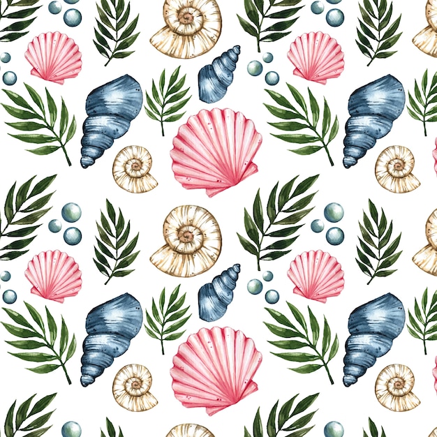 Free vector watercolor summer pattern design