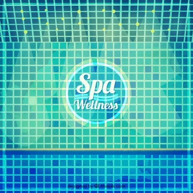 Free vector watercolor swimming pool spa background