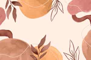 Free vector watercolor terracotta background