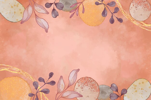 Watercolor terracotta background