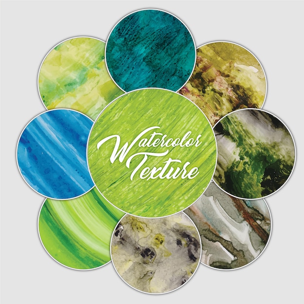 Free vector watercolor texture collection