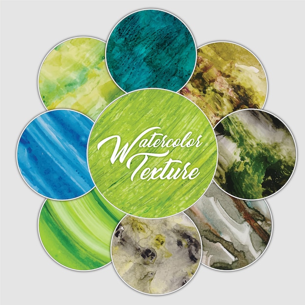 Watercolor texture collection