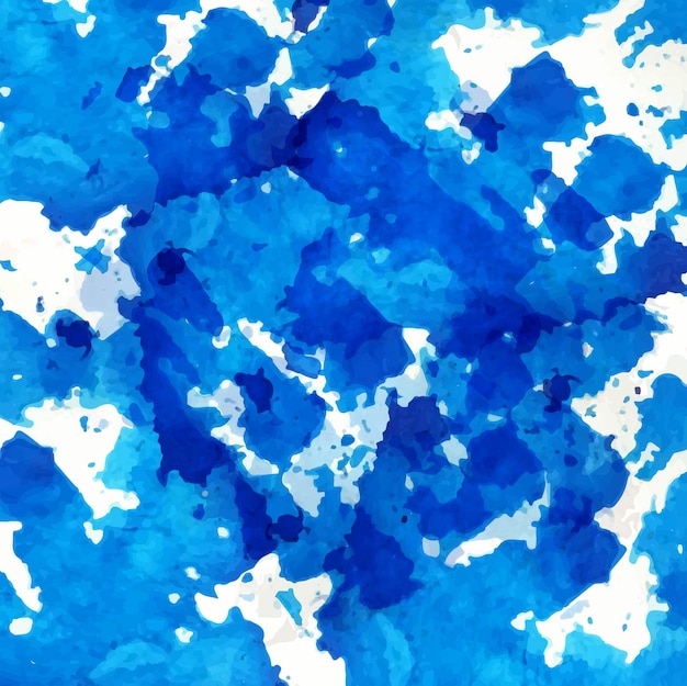 Бесплатное векторное изображение Синий фон акварелью
