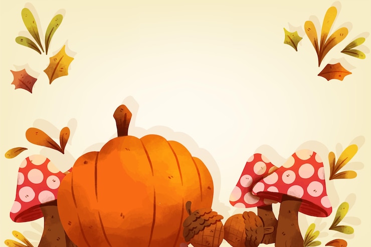 Free Vector watercolor thanksgiving background