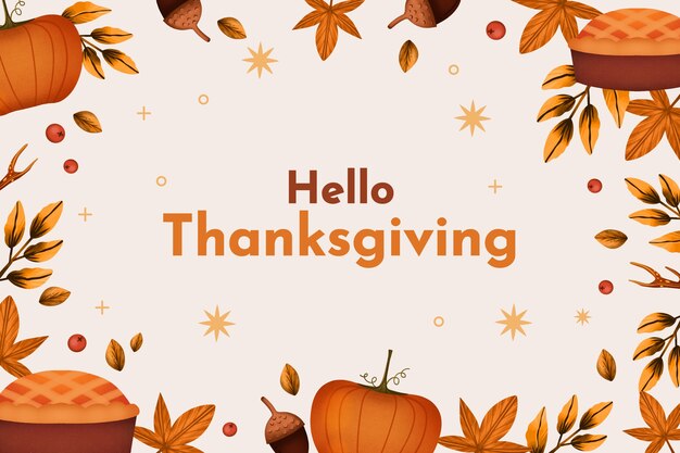watercolor thanksgiving background