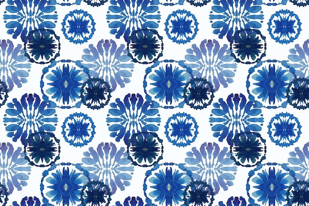 Modello shibori tradizionale dell'acquerello