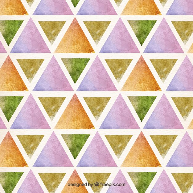 Watercolor Triangular Pattern