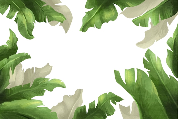 Watercolor tropical background