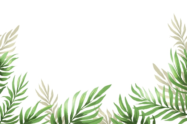 Free vector watercolor tropical background