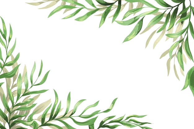 Green Leaf with Border - Openclipart