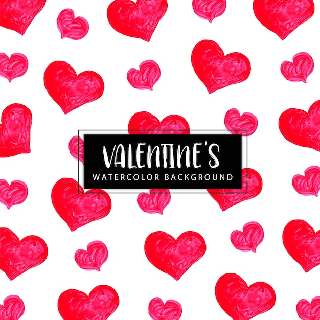 Watercolor Valentine Background