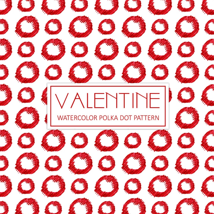 Free Vector watercolor valentine polka dot background