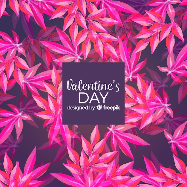 Free vector watercolor valentine's day background