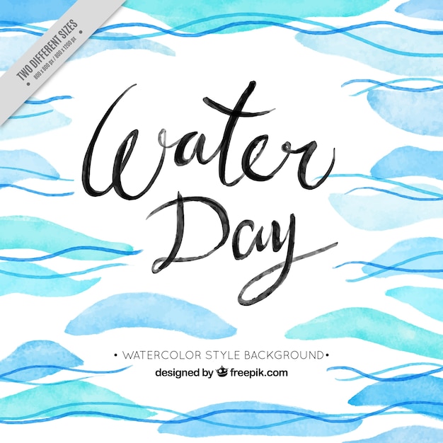 Free vector watercolor waves background