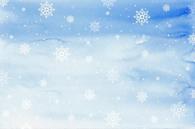 Watercolor winter background