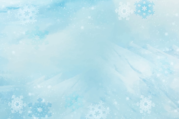 Watercolor winter season celebration background