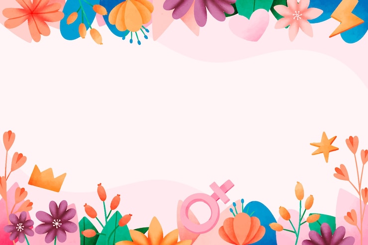 Free Vector watercolor women's day background
