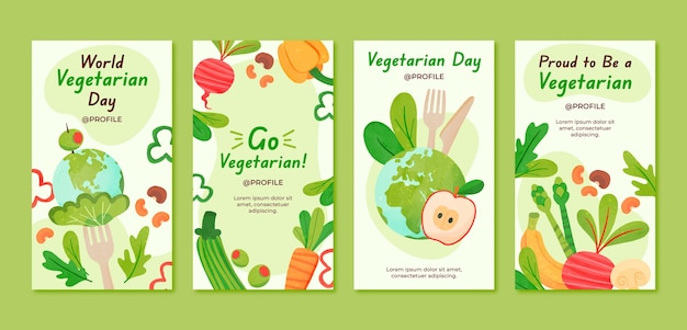 수채화 세계 채식의 날 인스타그램 게시물 모음