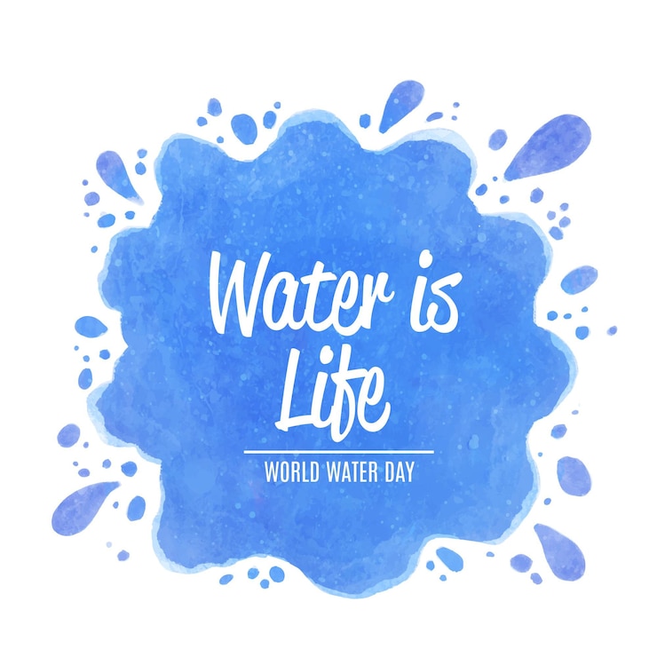 Free Vector watercolor world water day event