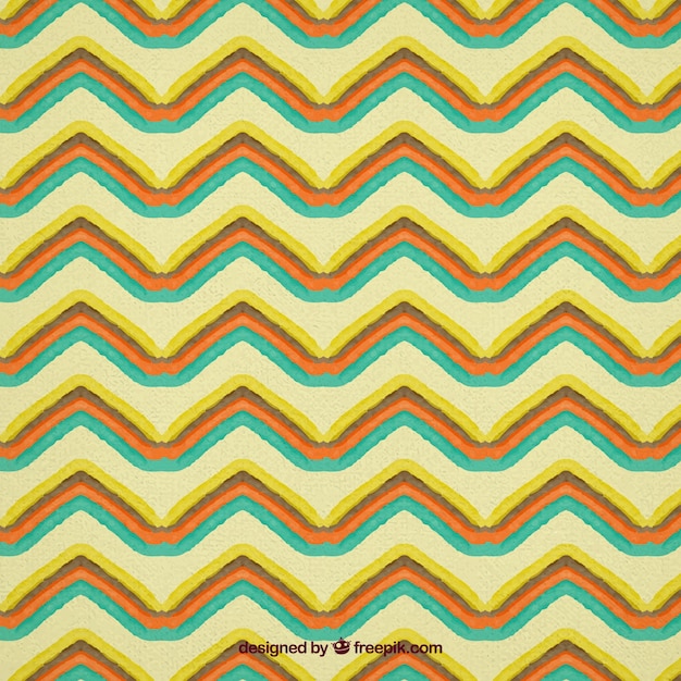 Watercolor zig zag pattern