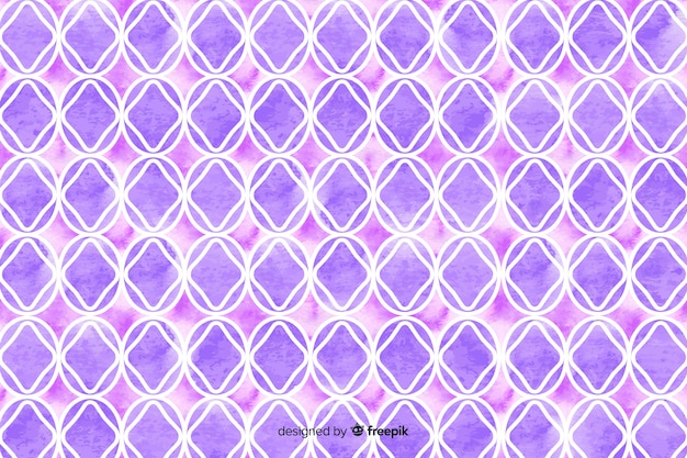 Watercolour mosaic background in violet shades