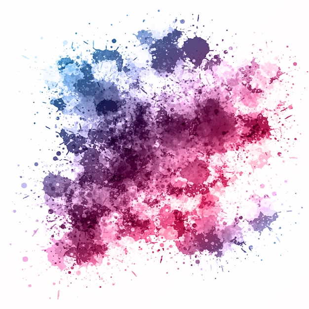 Watercolour splatter background 