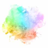 Free vector watercolour texture with a colourful overlay