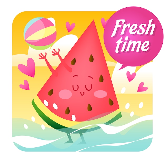 Free vector watermelon background design