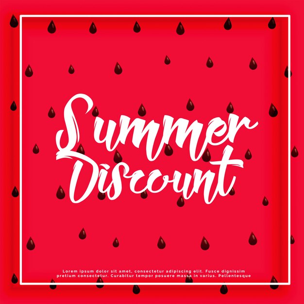 Watermelon pattern summer discount background