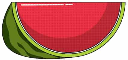 Free vector watermelon on white background