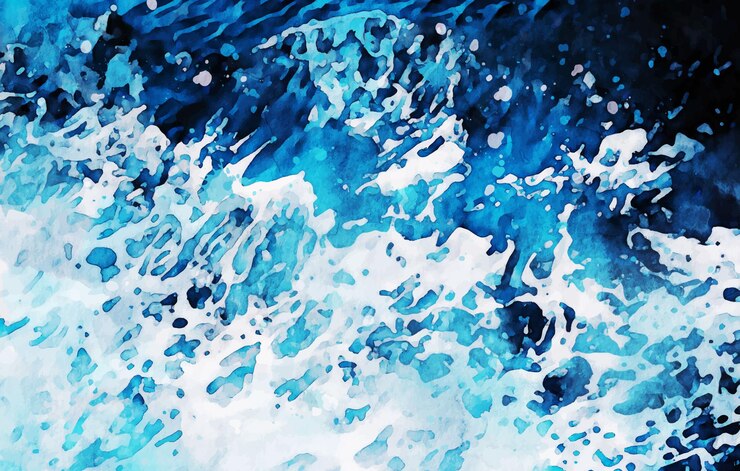 Free Vector waterwave watercolor texture