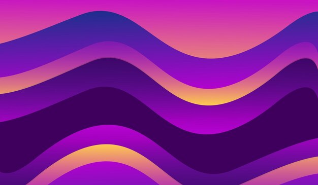 Wave background abstract colorful gradient vector