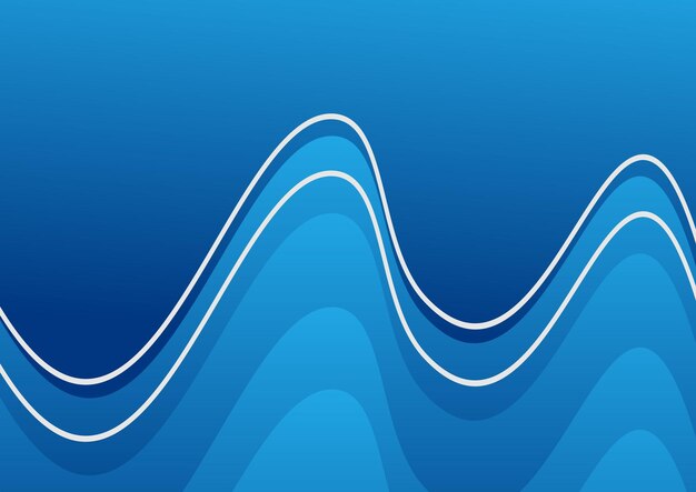 Бесплатное векторное изображение Волна фон дизайн современный дизайн