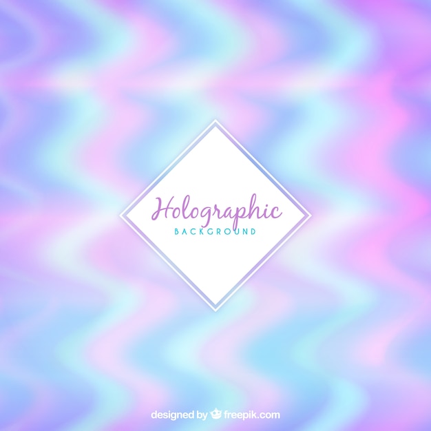 Wave background with holographic effect